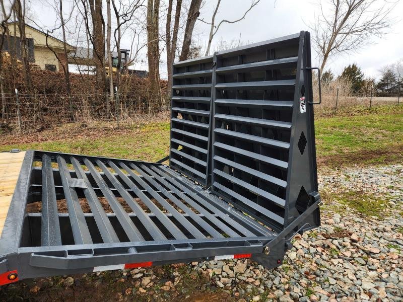 2026 Lamar 102x25 20k Deckover W/ D Rings, Winch Plate and Rhino Ramps