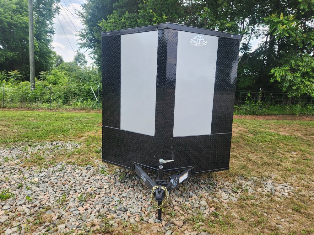 2025 Rock Solid Cargo 7x12 7k Enclosed w/ Blackout Package, Polycore Metal, 6'6" Interior Height and