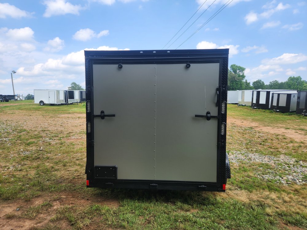 2025 Rock Solid Cargo 7x12 7k Enclosed w/ Blackout Package, Polycore Metal, 6'6" Interior Height and