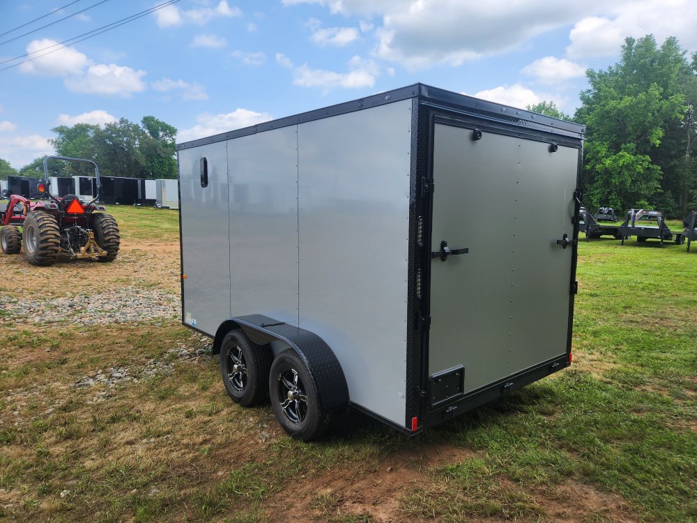 2025 Rock Solid Cargo 7x12 7k Enclosed w/ Blackout Package, Polycore Metal, 6'6" Interior Height and