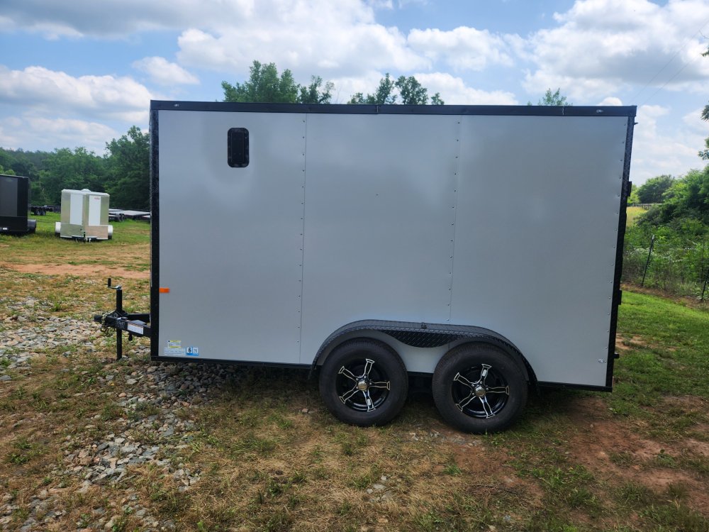 2025 Rock Solid Cargo 7x12 7k Enclosed w/ Blackout Package, Polycore Metal, 6'6" Interior Height and