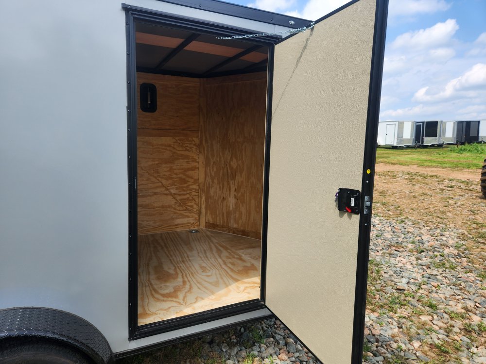 2025 Rock Solid Cargo 7x12 7k Enclosed w/ Blackout Package, Polycore Metal, 6'6" Interior Height and