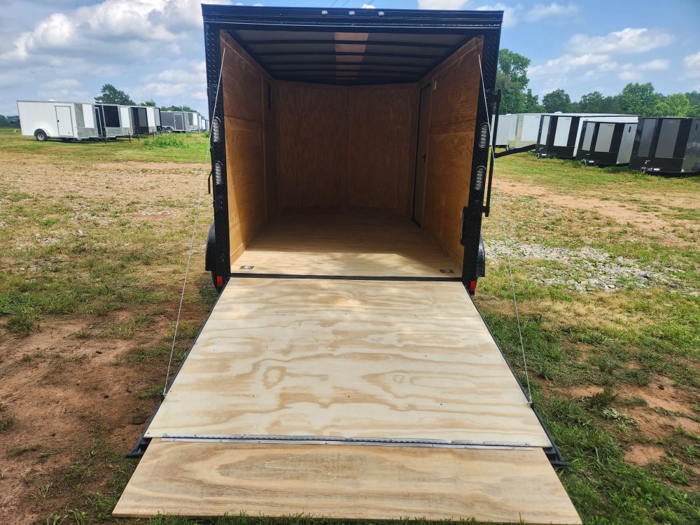 2025 Rock Solid Cargo 7x12 7k Enclosed w/ Blackout Package, Polycore Metal, 6'6" Interior Height and
