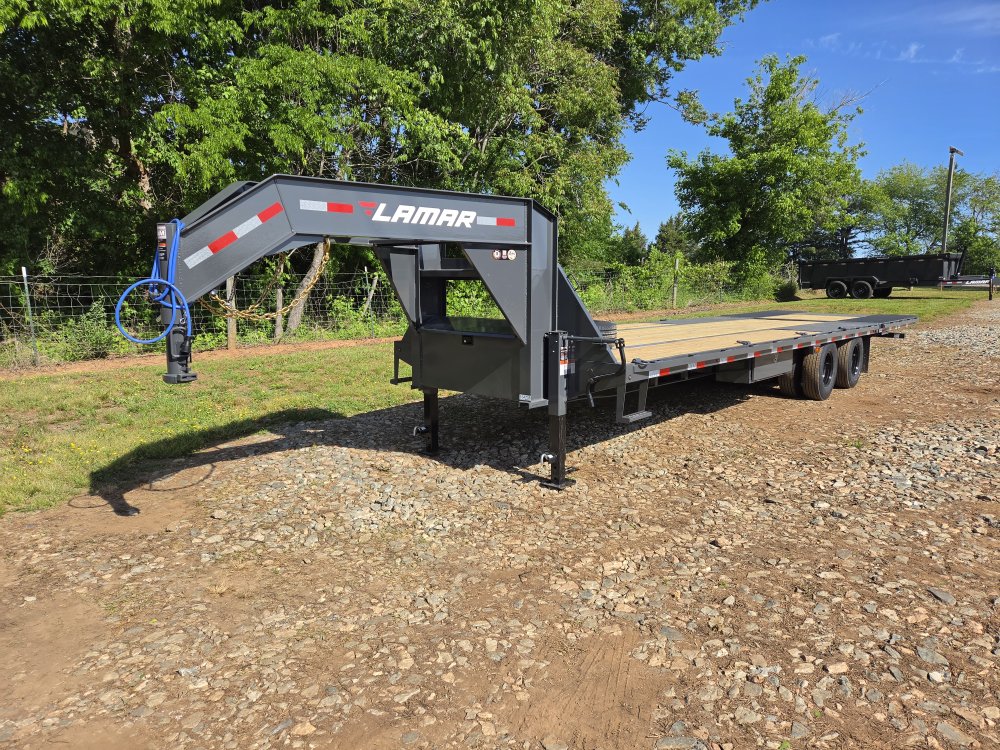 2026 Lamar 102x32 20k Gooseneck Deckover w/ Hydraulic Dove and Pierced Beam