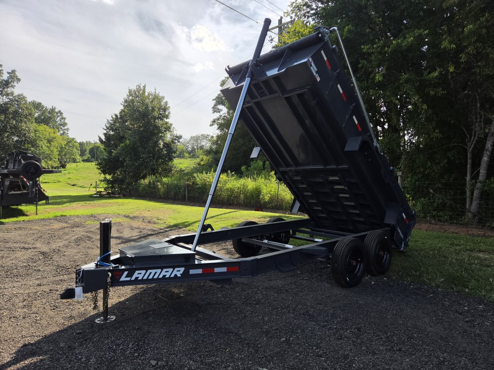 2026 Lamar 7x14 16k Telescopic Dump w/ All the Cool Stuff and 24" Sides