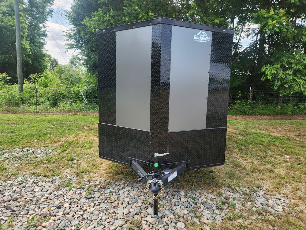 2025 Rock Solid Cargo 7x12 7k Enclosed w/ Blackout Package, Polycore Metal, 6'6" Interior Height and
