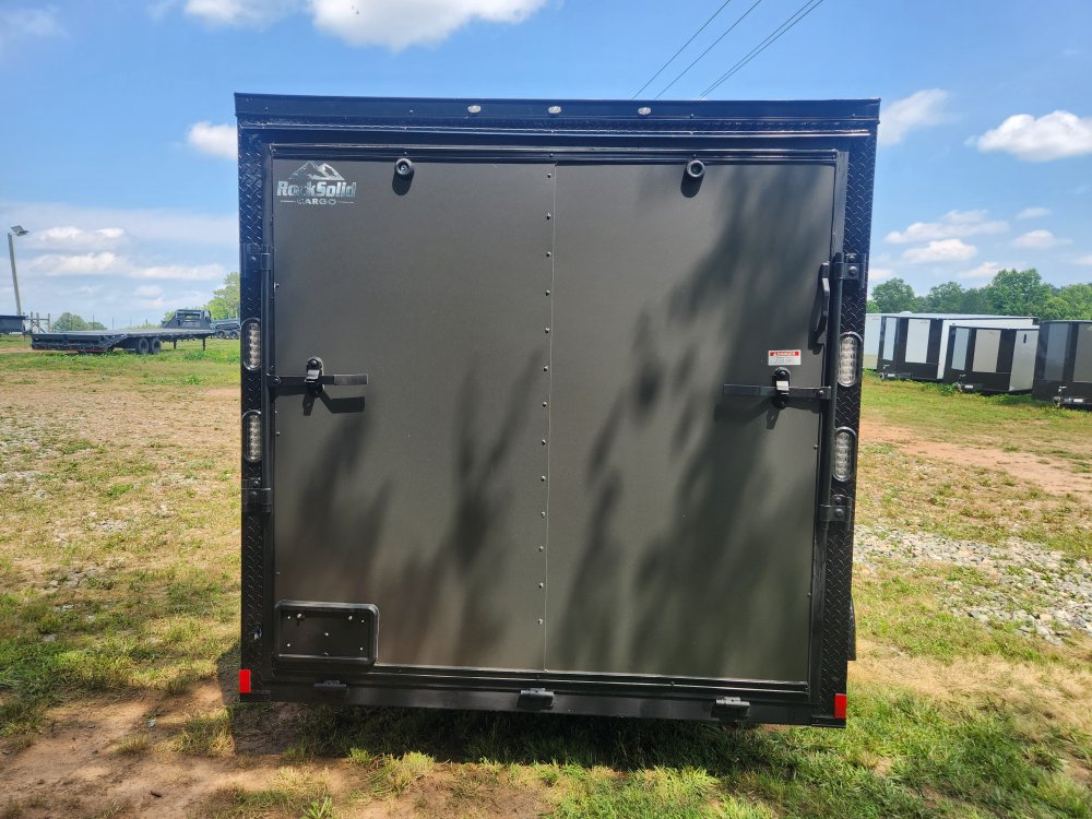 2025 Rock Solid Cargo 7x12 7k Enclosed w/ Blackout Package, Polycore Metal, 6'6" Interior Height and