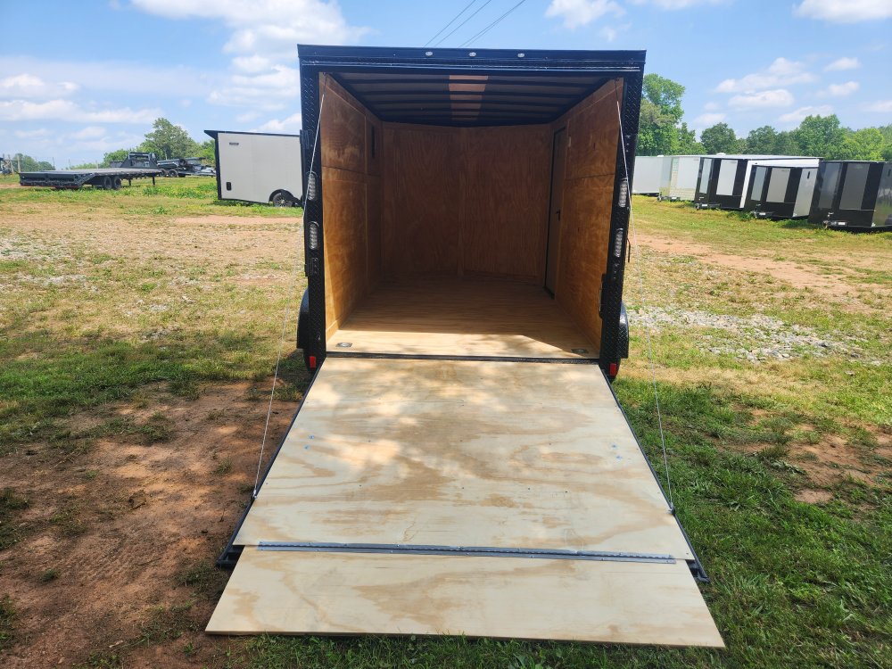 2025 Rock Solid Cargo 7x12 7k Enclosed w/ Blackout Package, Polycore Metal, 6'6" Interior Height and