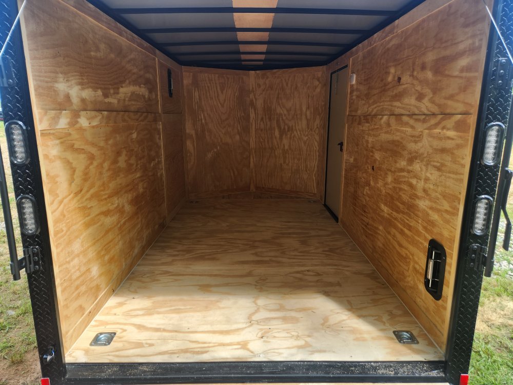 2025 Rock Solid Cargo 7x12 7k Enclosed w/ Blackout Package, Polycore Metal, 6'6" Interior Height and