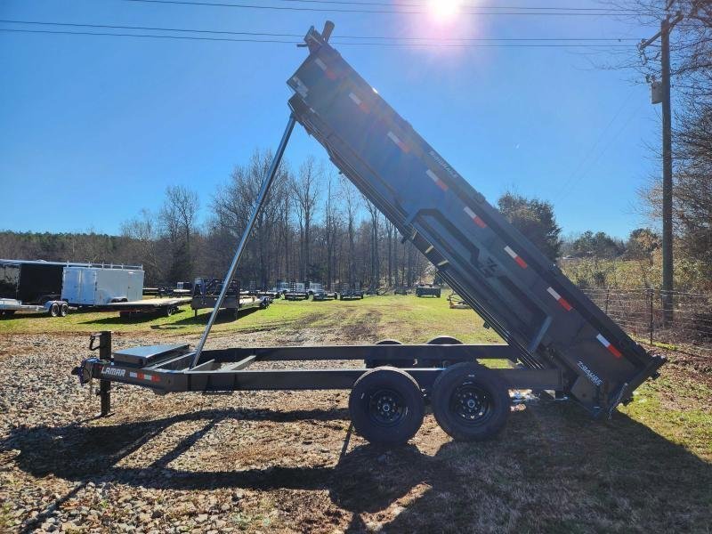 2026 Lamar 7X16 14K Gooseneck Telescopic Dump w/ Upgraded Tires, Spare Tire and 24" Sides