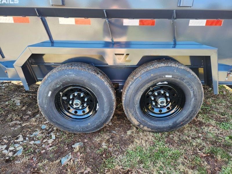 2026 Lamar 7X16 14K Gooseneck Telescopic Dump w/ Upgraded Tires, Spare Tire and 24" Sides