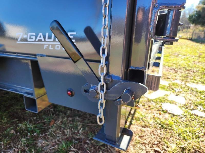 2026 Lamar 7X16 14K Gooseneck Telescopic Dump w/ Upgraded Tires, Spare Tire and 24" Sides