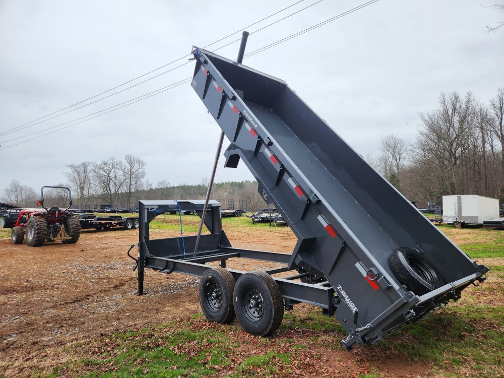 2026 Lamar 7X16 14K Gooseneck Telescopic Dump w/ Upgraded Tires, Spare Tire and 24" Sides