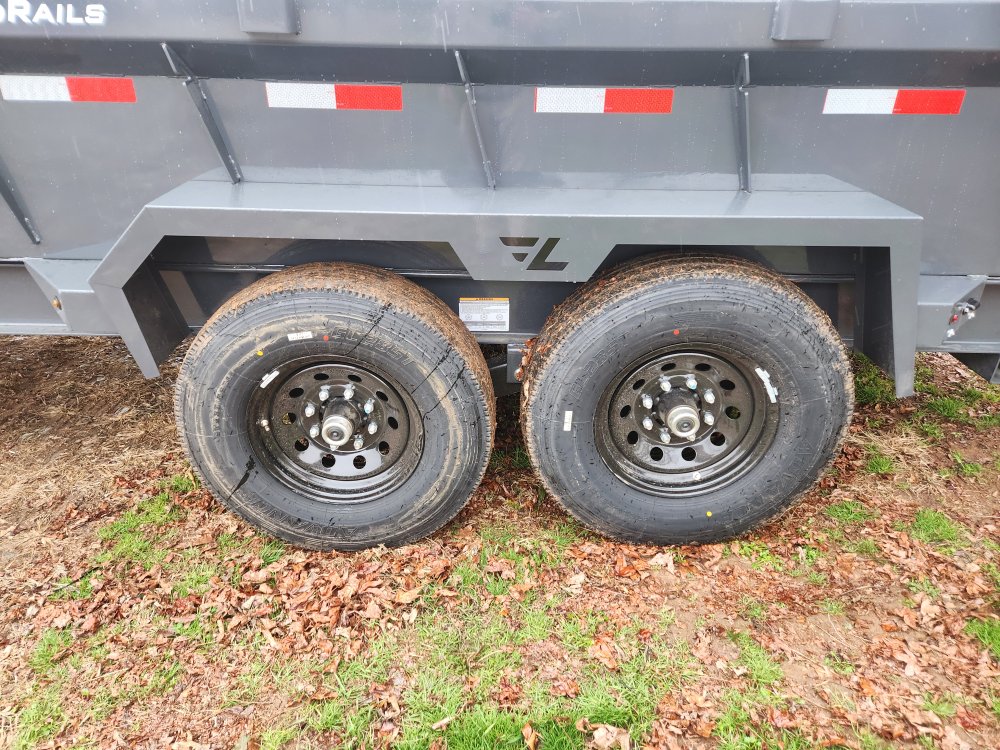 2026 Lamar 7X16 14K Gooseneck Telescopic Dump w/ Upgraded Tires, Spare Tire and 24" Sides