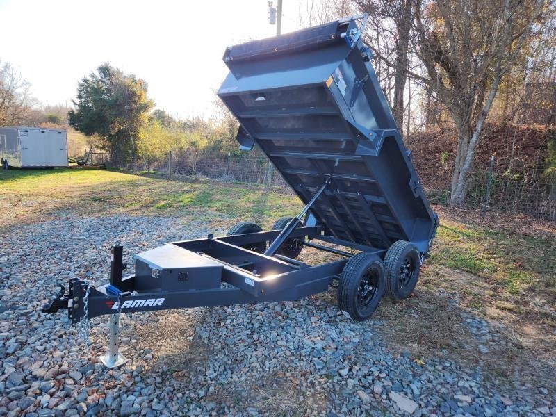 2026 Lamar 5X10 7K Mini Dump W/ Spreader Gate and 18" Sides
