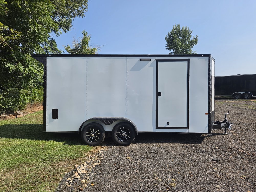 2026 Rock Solid Cargo 7x16 7k Enclosed w/ Blackout Special Package, 7' Interior Height, (.080) Polyc