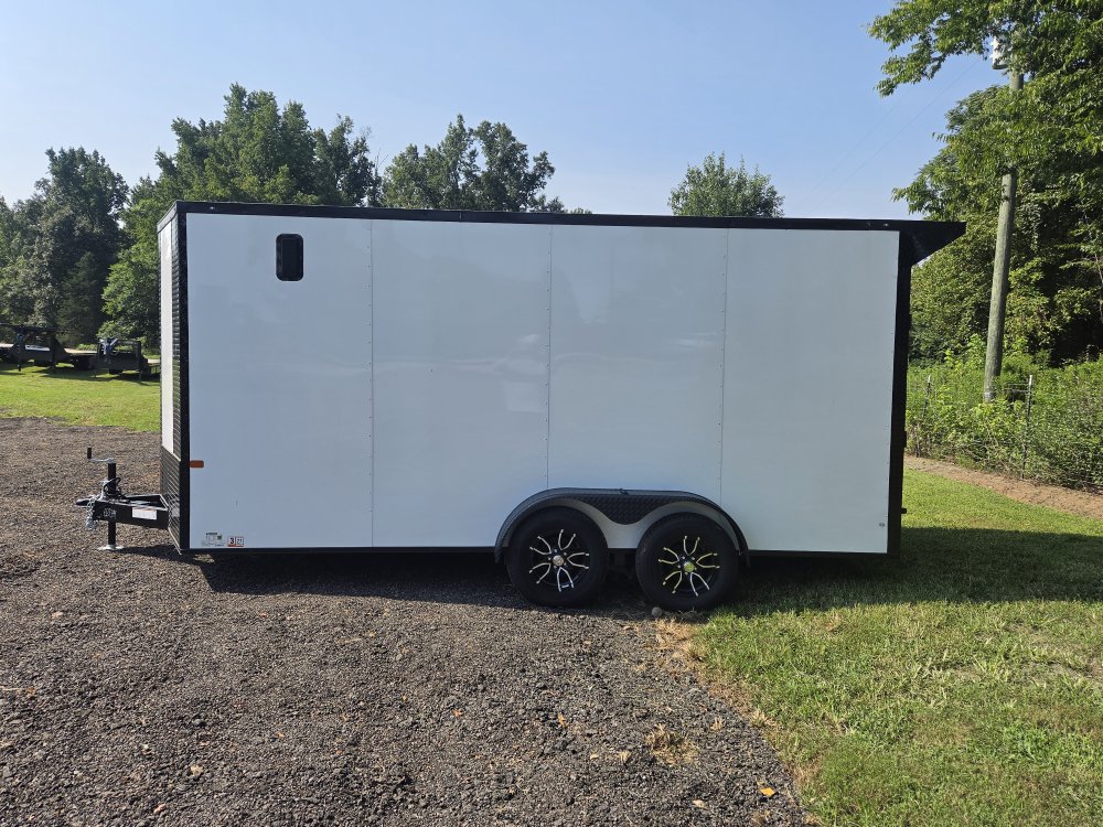 2026 Rock Solid Cargo 7x16 7k Enclosed w/ Blackout Special Package, 7' Interior Height, (.080) Polyc