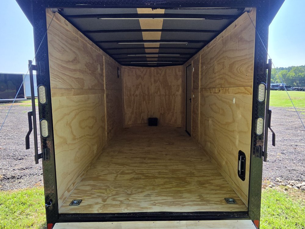 2026 Rock Solid Cargo 7x16 7k Enclosed w/ Blackout Special Package, 7' Interior Height, (.080) Polyc