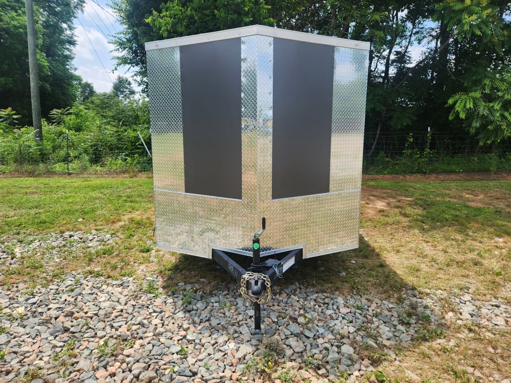 2025 Rock Solid Cargo 7x12 7k Enclosed Trailer w/ Polycore (.080) Metal, Semi-Screwless Upgrade and 