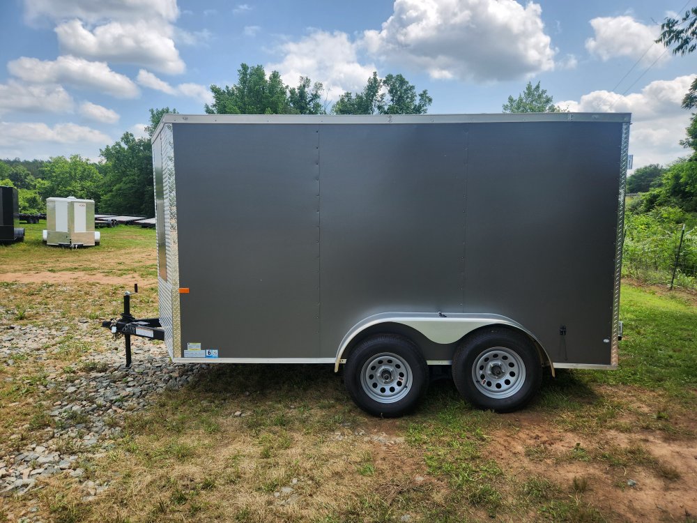 2025 Rock Solid Cargo 7x12 7k Enclosed Trailer w/ Polycore (.080) Metal, Semi-Screwless Upgrade and 