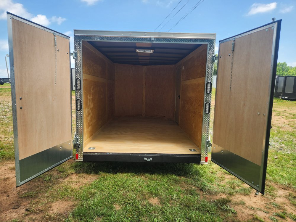 2025 Rock Solid Cargo 7x12 7k Enclosed Trailer w/ Polycore (.080) Metal, Semi-Screwless Upgrade and 