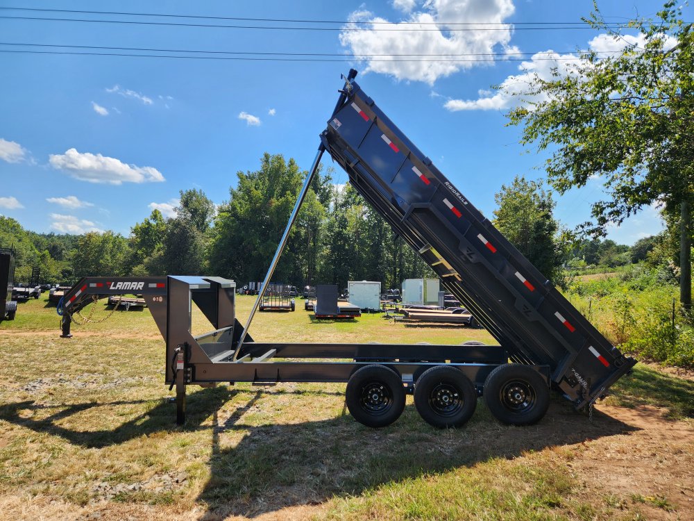 2026 Lamar Trailers 7x16 21k Gooseneck Telescopic Dump w/ 24" Sides