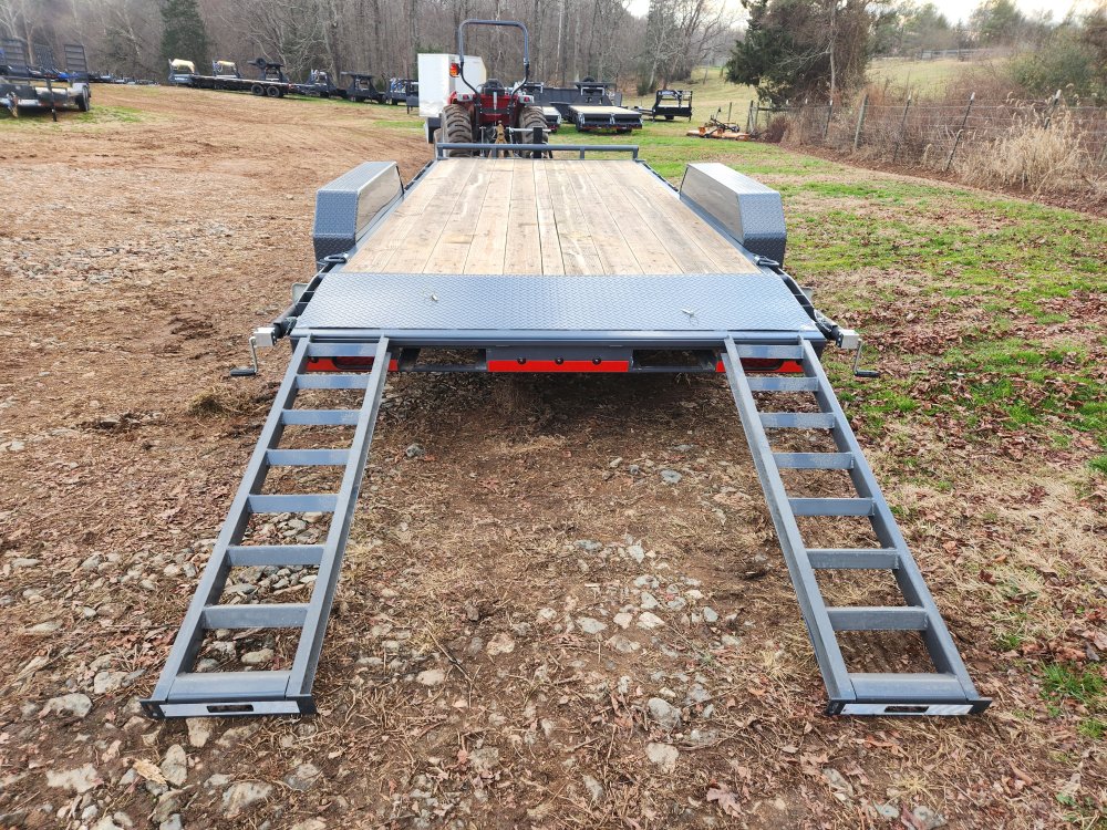 2026 Lamar 83x18 14k Equipment Hauler w/ Slide-In Ramps and Rear Support Jacks