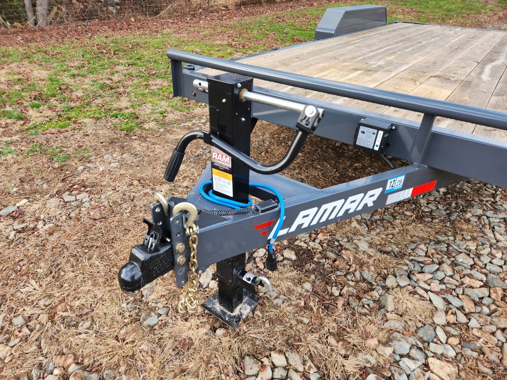 2026 Lamar 83x18 14k Equipment Hauler w/ Slide-In Ramps and Rear Support Jacks