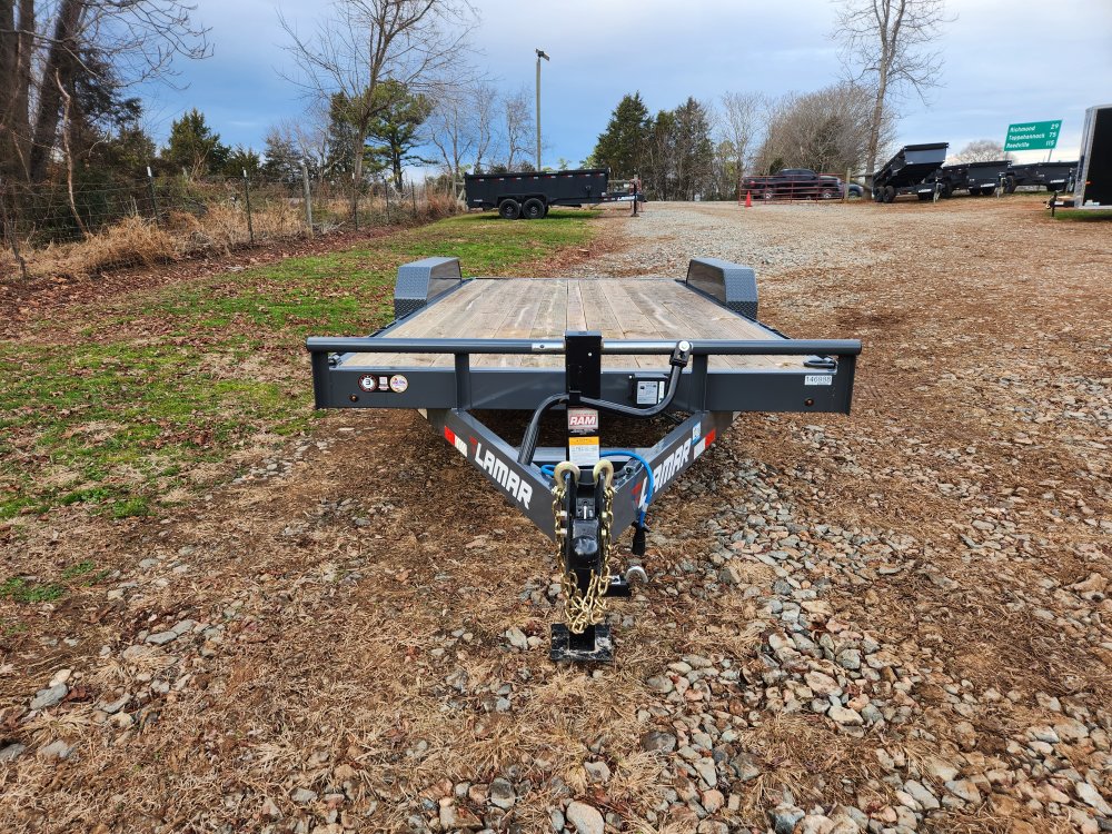2026 Lamar 83x18 14k Equipment Hauler w/ Slide-In Ramps and Rear Support Jacks