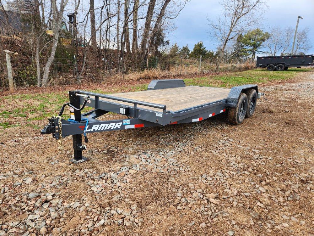 2026 Lamar 83x18 14k Equipment Hauler w/ Slide-In Ramps and Rear Support Jacks