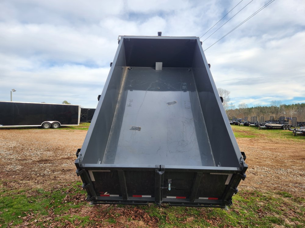 2026 Lamar 7x14 16k Telescopic Dump w/ 2 Batteries, Solar Charger and 36" Sides