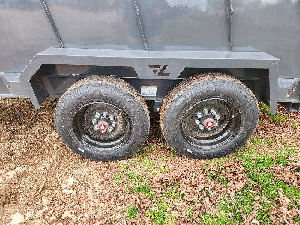 2026 Lamar 7x14 16k Telescopic Dump w/ 2 Batteries, Solar Charger and 36" Sides