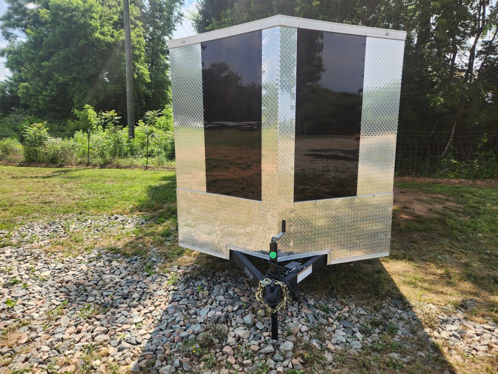 2025 Rock Solid Cargo 7x12 7k Enclosed Trailer w/ Polycore (.080) Metal, Semi-Screwless Upgrade and 