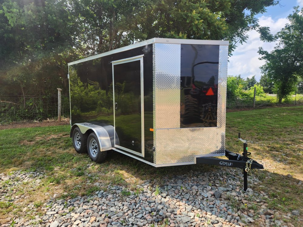 2025 Rock Solid Cargo 7x12 7k Enclosed Trailer w/ Polycore (.080) Metal, Semi-Screwless Upgrade and 