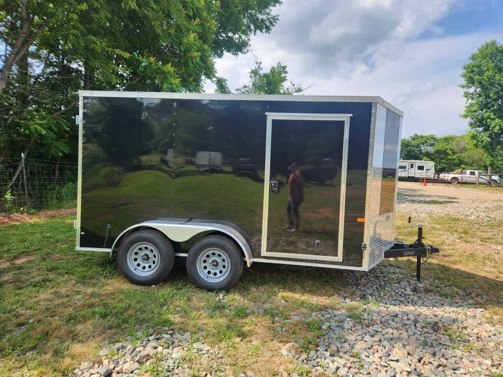 2025 Rock Solid Cargo 7x12 7k Enclosed Trailer w/ Polycore (.080) Metal, Semi-Screwless Upgrade and 