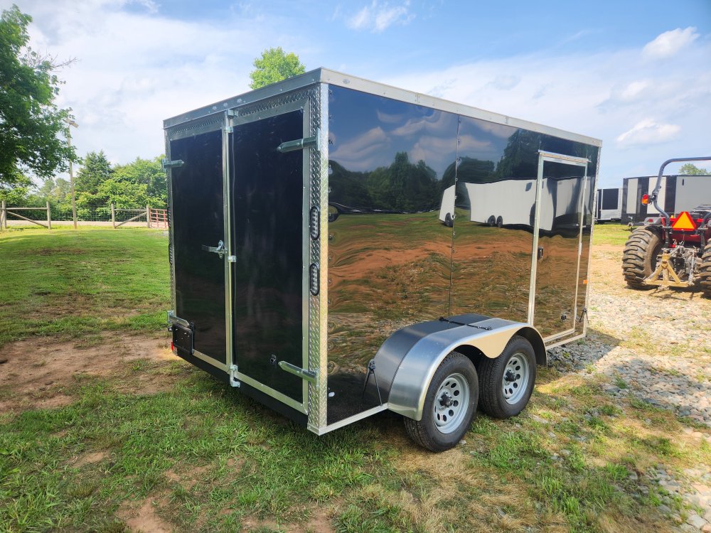 2025 Rock Solid Cargo 7x12 7k Enclosed Trailer w/ Polycore (.080) Metal, Semi-Screwless Upgrade and 