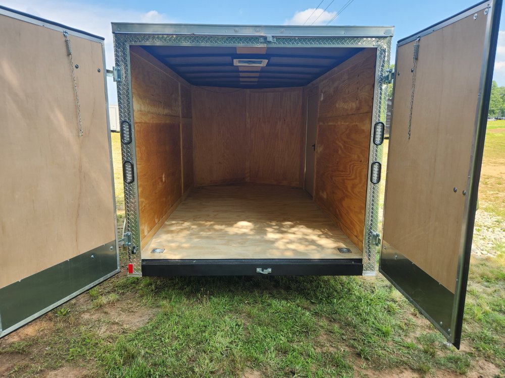 2025 Rock Solid Cargo 7x12 7k Enclosed Trailer w/ Polycore (.080) Metal, Semi-Screwless Upgrade and 