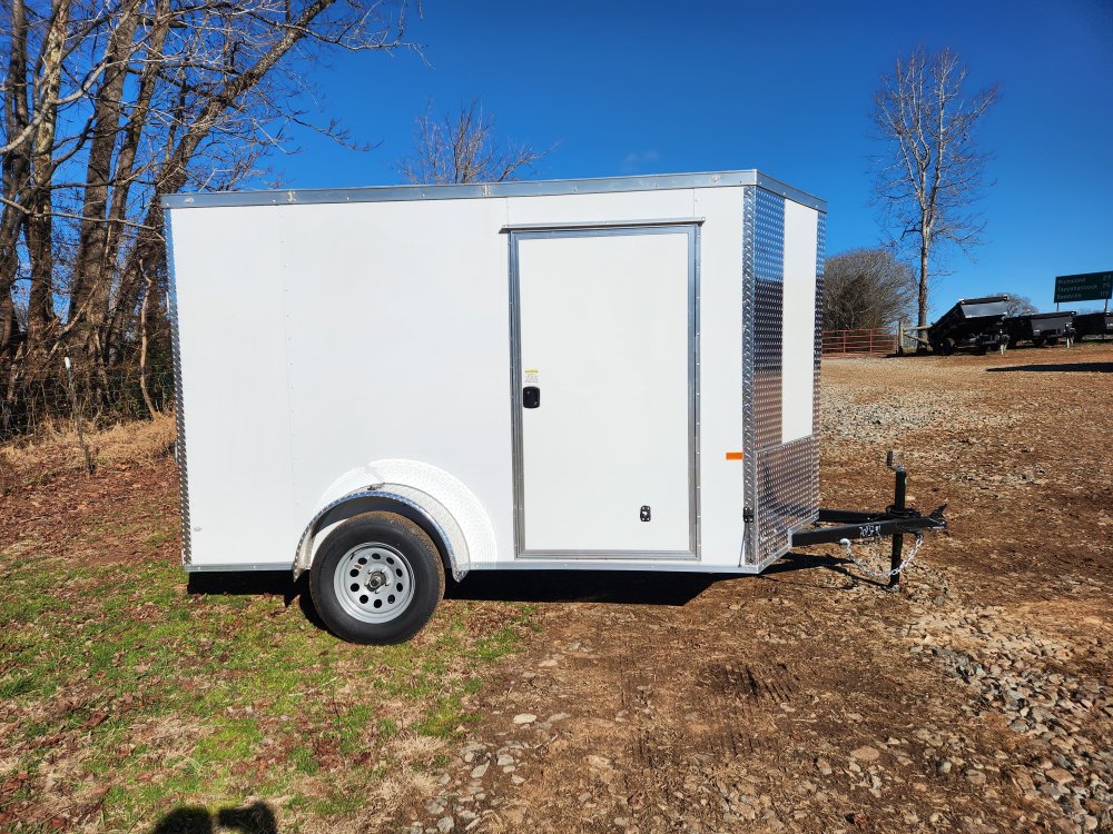 2026 Rock Solid Cargo 6 x 10 Single Axle Enclosed w/ Polycore Metal Upgrade and Semi-Screwless Upgra