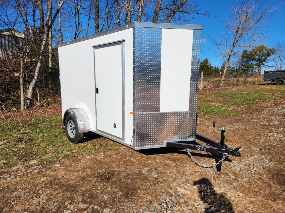 2026 Rock Solid Cargo 6 x 10 Single Axle Enclosed w/ Polycore Metal Upgrade and Semi-Screwless Upgra