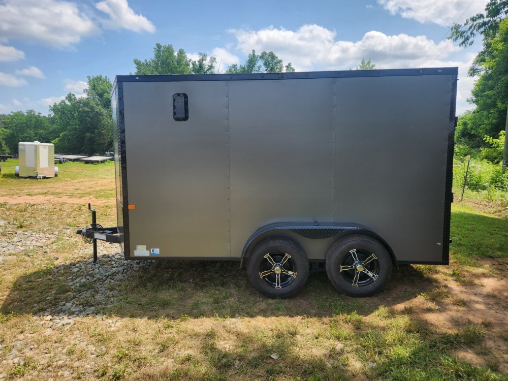 2027 Rock Solid Cargo 7x12 7k Enclosed w/ Blackout Package, 7' Interior Height, Polycore Metal and S