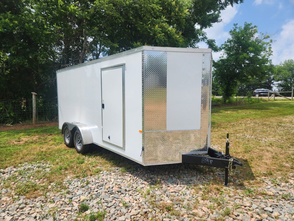 2025 Rock Solid Cargo 7x16 7k Enclosed w/ Polycore Upgrade