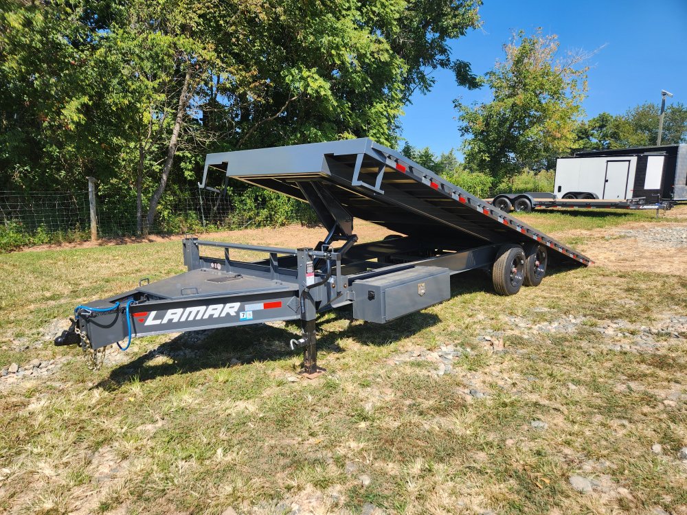 2026 Lamar 102x24 16k Deckover Tilt w/ Winch Plate and Solar Charger
