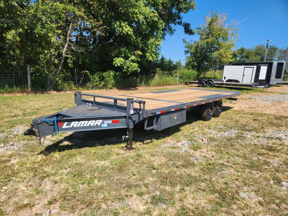 2026 Lamar 102x24 16k Deckover Tilt w/ Winch Plate and Solar Charger