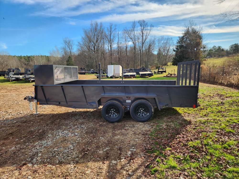 2026 Lamar 83x16 7k Utility w/ 24" Solid Sides, Tool Cage, Fuel Can Rack, Water Cooler Rack and Trim