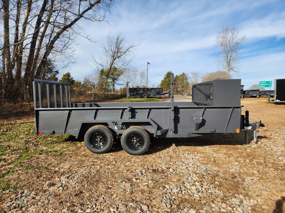 2026 Lamar 83x16 7k Utility w/ 24" Solid Sides, Tool Cage, Fuel Can Rack, Water Cooler Rack and Trim