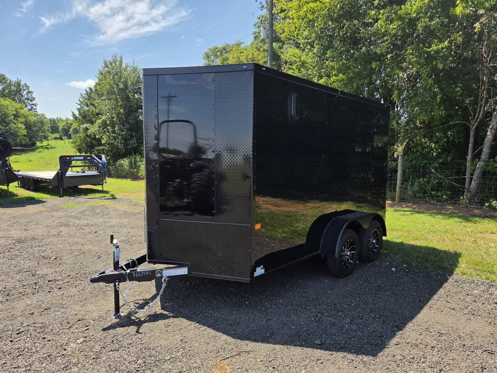 2027 Rock Solid Cargo 7x12 7k Enclosed w/ Blackout Package, 7' Interior, Polycore Metal Upgrade and