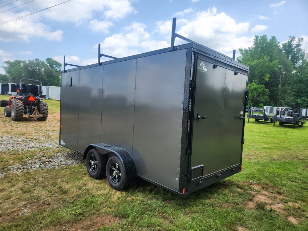 2025 Rock Solid Cargo 7x16 Enclosed w/ Blackout Package, Polycore Metal, Semi-Screwless Upgrade and 