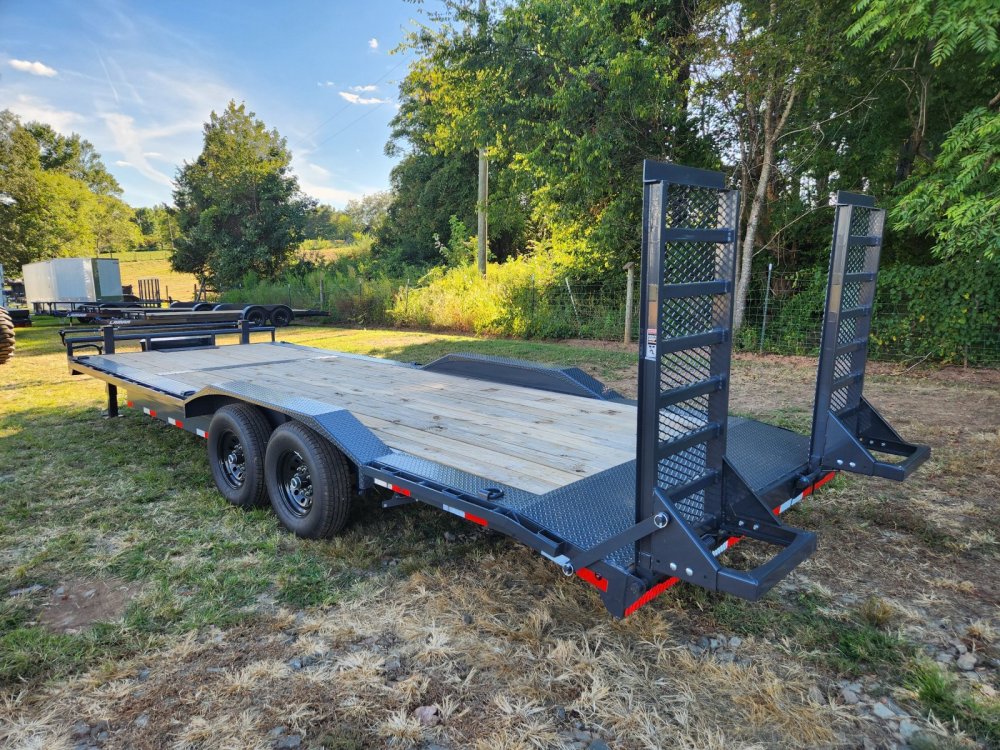 2026 Lamar Trailers 102x24 14k Equipment Hauler w/ Driver Over Fenders, Toolbox and Stand-Up Ramps