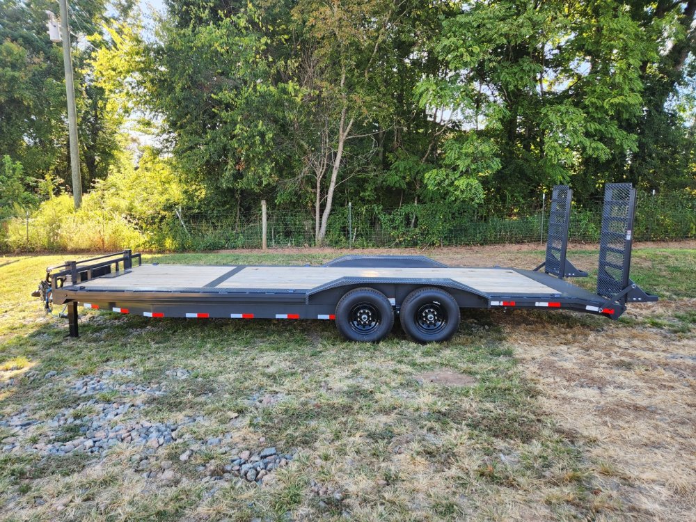 2026 Lamar Trailers 102x24 14k Equipment Hauler w/ Driver Over Fenders, Toolbox and Stand-Up Ramps