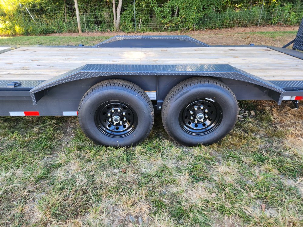2026 Lamar Trailers 102x24 14k Equipment Hauler w/ Driver Over Fenders, Toolbox and Stand-Up Ramps